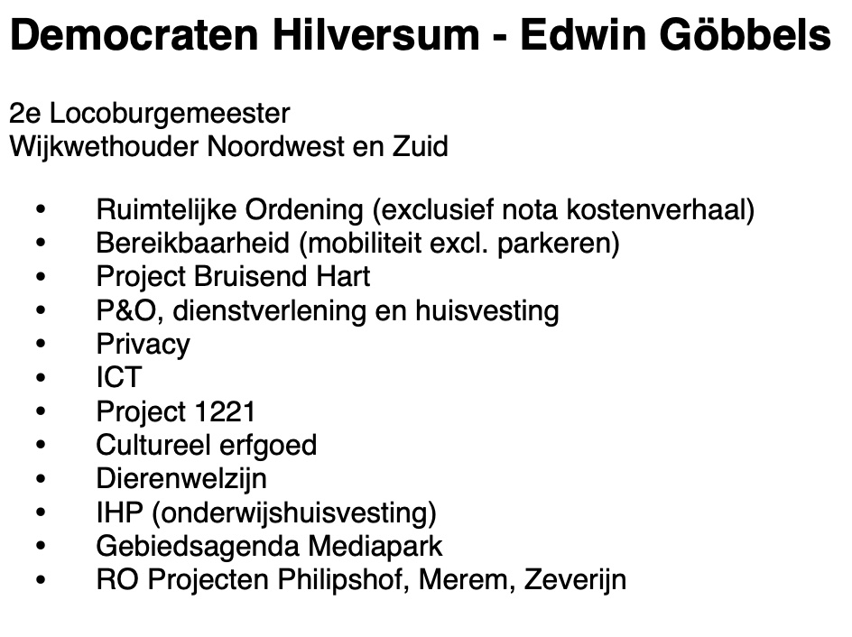 Update 2 over nieuwe coalitievorming